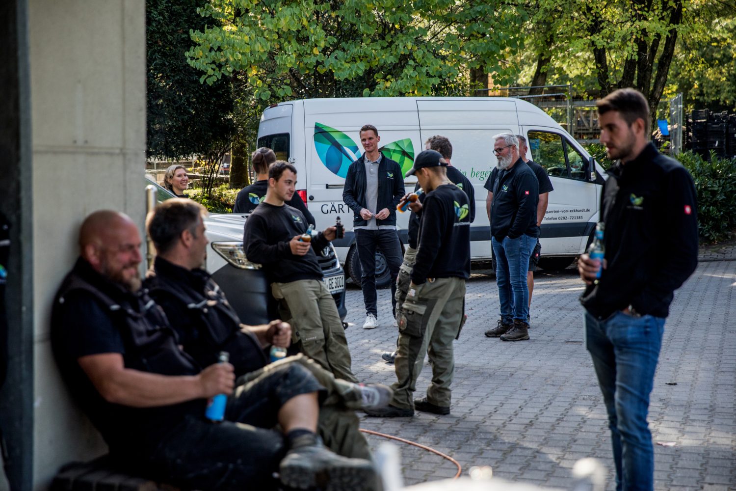 Mitarbeiter machen Pause