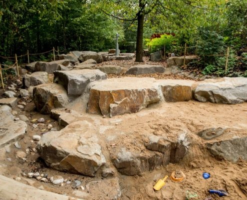 Gestaltung des Außengeländes der Kita Westhäkchen in Ratingen