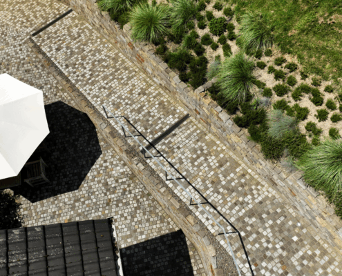 Gartenansicht von oben. Gärten des Jahres 2025: Unser Projekt in Heiligenhaus