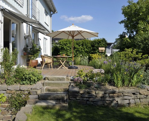 Terrasse aus Naturstein