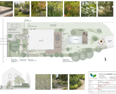 Hausgarten mit Naturpool - Gestaltungsplanung